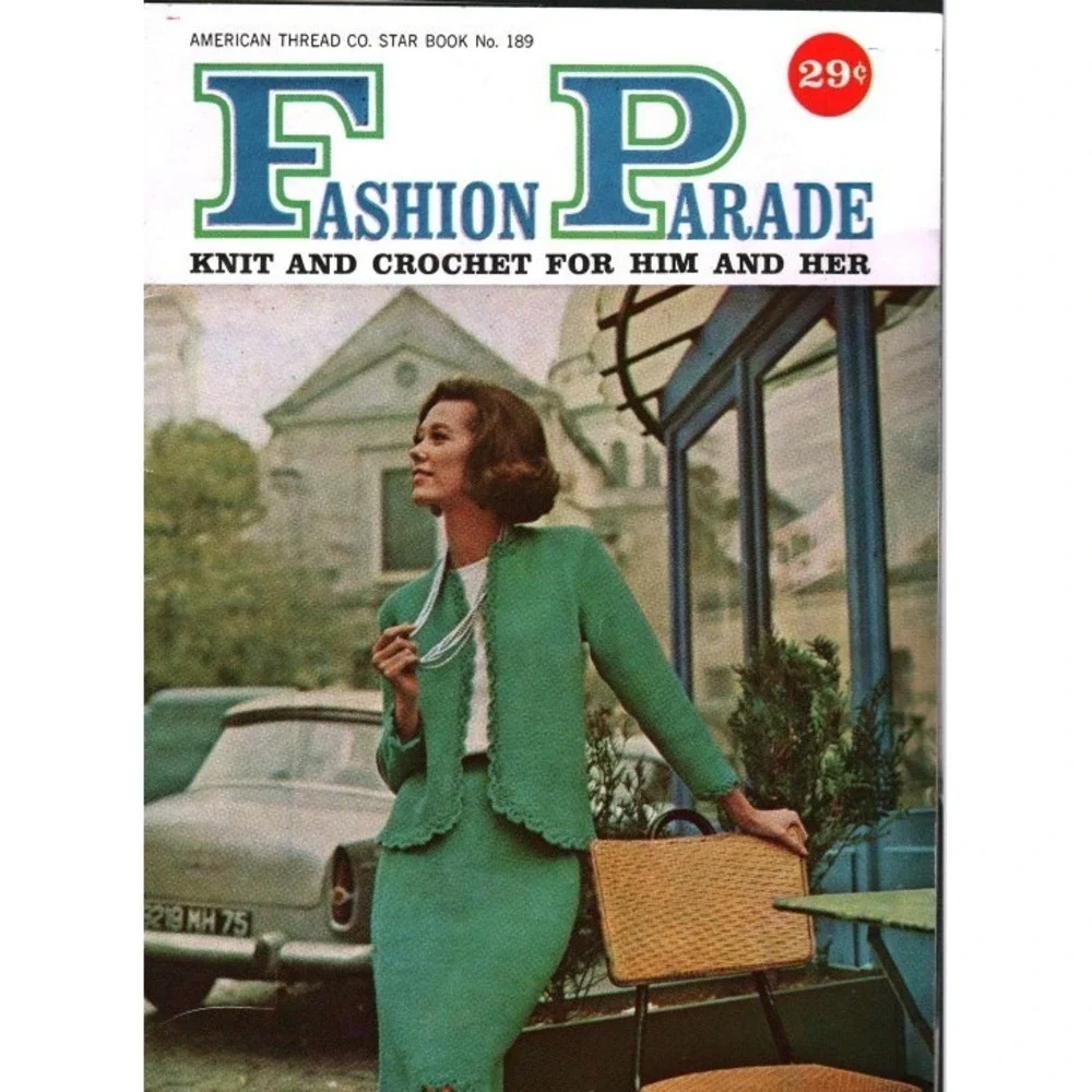 Vintage American Thread Co Star Book 189 Fashion Parade Knit Crochet Patterns